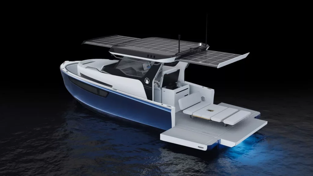 2023 BIG R30 Barco eléctrico. Imagen trasera.