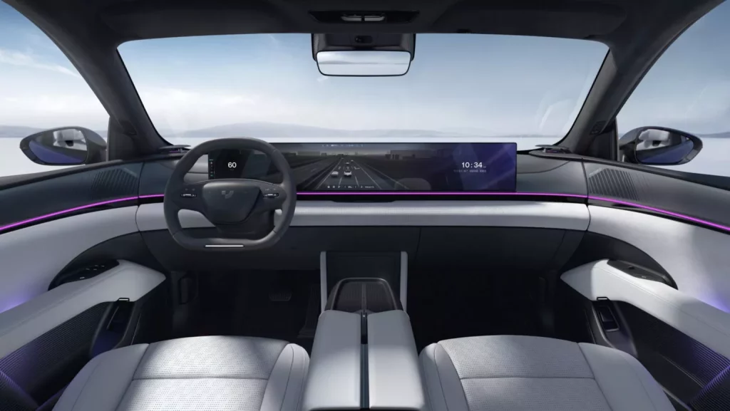 Jiyue 01: Geely y Baidu lanzan un duro rival para el Tesla Model Y 3 Motor16 2023 Geely Jiyue 01. Imagen interior.
