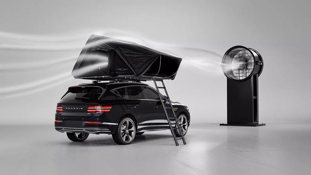 2023 Genesis Camping Camper. Imagen estudio.