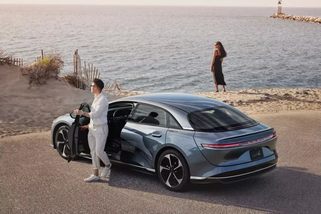 2023 Lucid Air Pure Rwd.  Static Image.