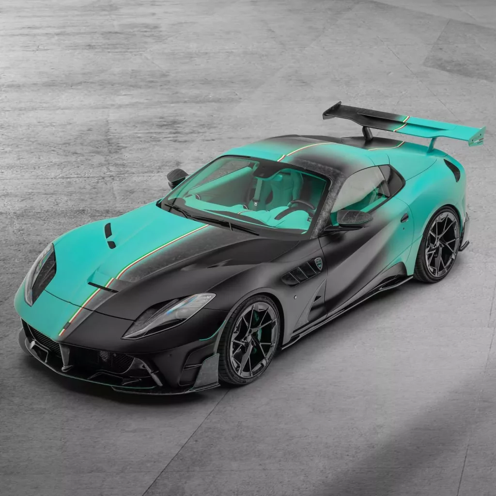 El Ferrari 812 GTS más loco lo firma Mansory y se llama Nera Verda 1 Motor16 2023 Ferrari 812 GTS Mansory Stallone. Imagen exterior.