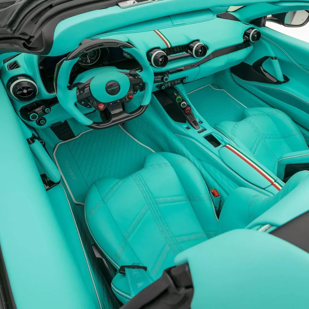 El Ferrari 812 GTS más loco lo firma Mansory y se llama Nera Verda 2 Motor16 2023 Ferrari 812 GTS Mansory Stallone. Imagen interior.