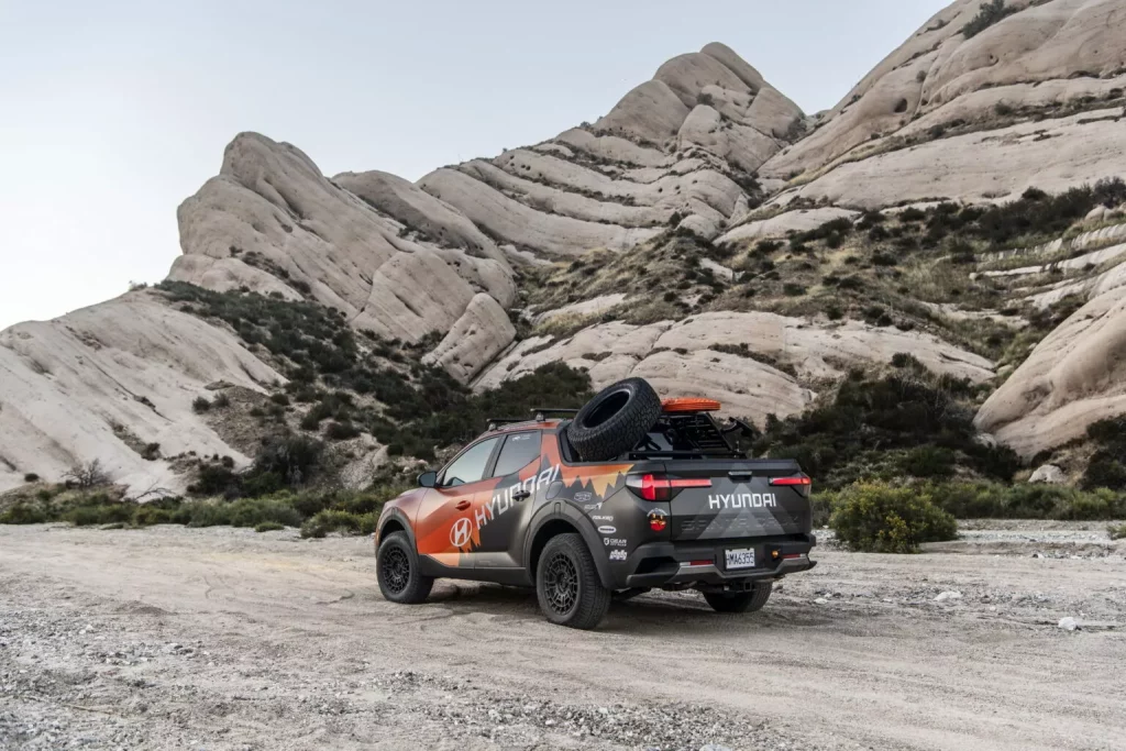 El Hyundai Santa Cruz se enfrenta al Rebelle Rally 6 Motor16 2023 Rebelle Rally Hyundai Santa Cruz 2 Motor16