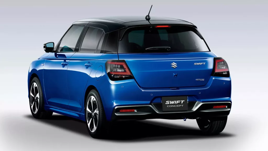 2023 Suzuki Swift Concept. Imagen trasera.