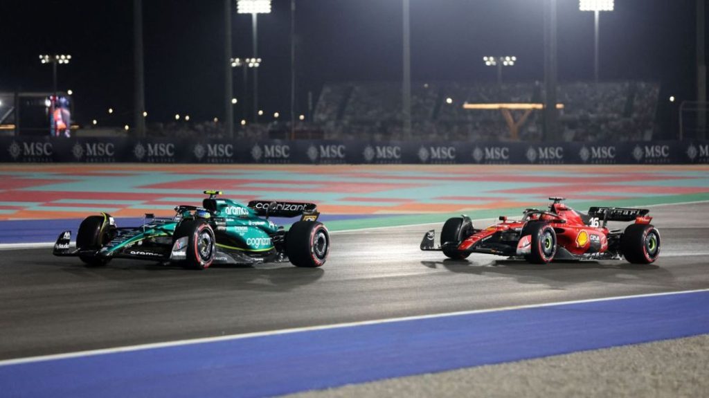 2023 Gran Premio Qatar F1. Imagen Fernando Alonso y Carlos Sainz
