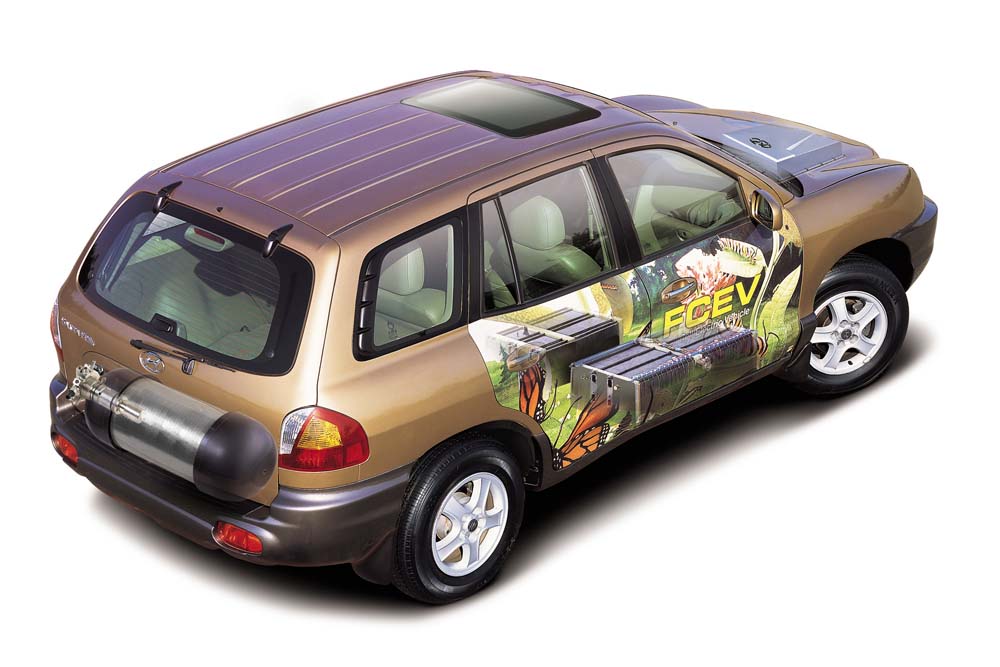 Todos los vehículos de hidrógeno de Hyundai. 1 Motor16 Hyundai Santa FE FCEV