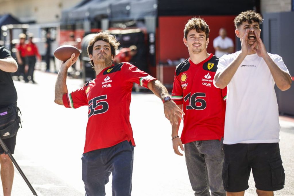 Carlos Sainz y Charles Leclerc en el GP de las Américas