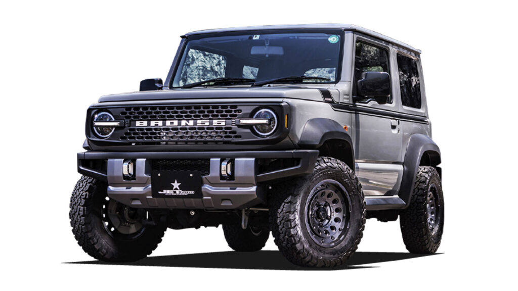 El Suzuki Jimny se transforma en un mini Ford Bronco 1 Motor16 Suzuki Jimny Bron55 by Garage ill 4 1 1024x576 1 Motor16