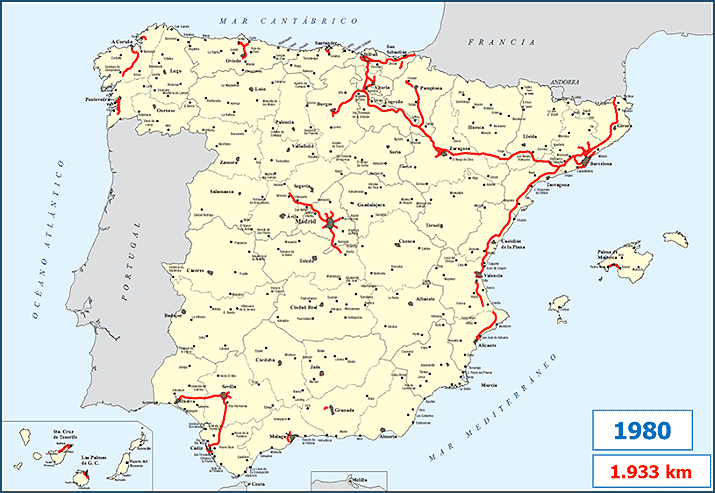 Las carreteras de peaje que hay en España; el mapa definitivo para conocer cuáles son 5 Motor16 mapacarreteras80 Motor16
