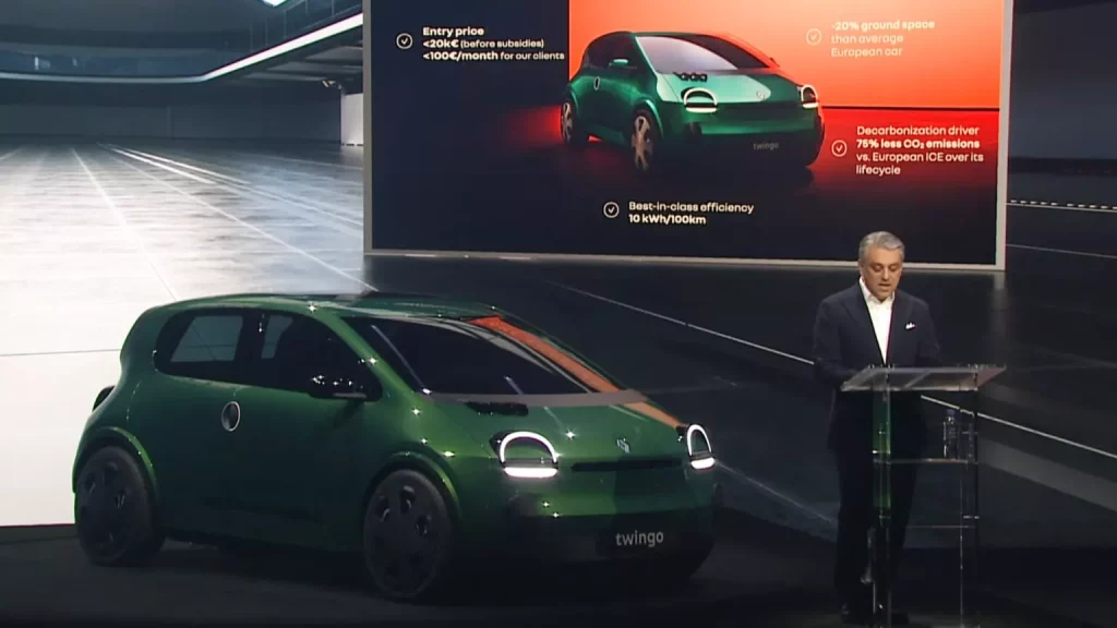 2023 Renault Twingo Concept. Imagen presentación.