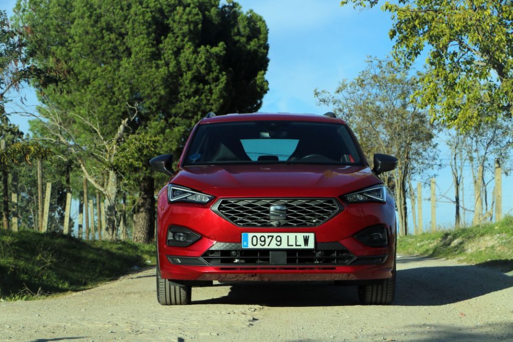 2023 Seat Tarraco e-HYBRID Prueba. Imagen frontal.
