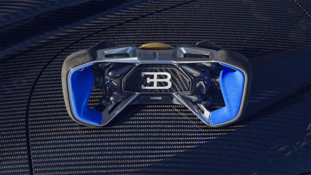 2023 Bugatti Bolide Interior. Imagen volante.