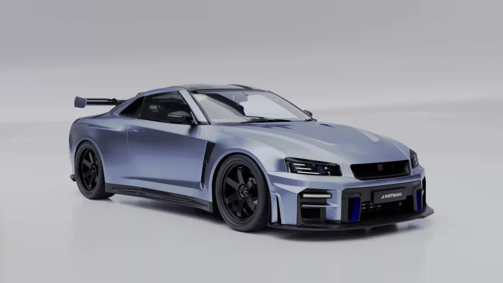 Aire retro y 1.000 CV para el Nissan GT-R gracias a Artisan 1 Motor16 2023 Nissan GT-R R35 Artisan. Imagen delantera.