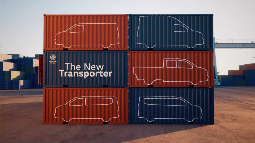 2023 Volkswagen Transporter T7 Teaser. Imagen silueta.