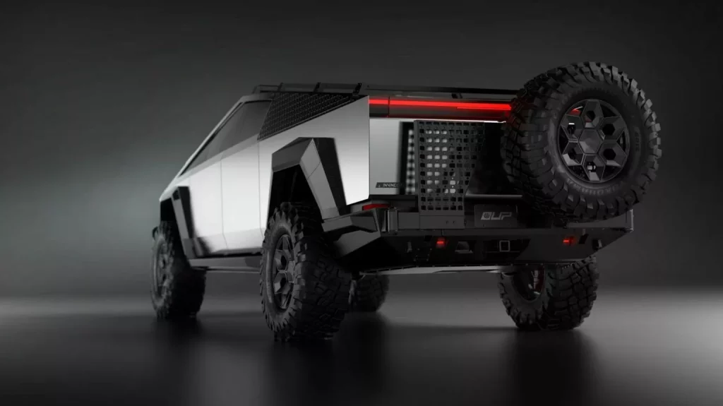 Unplugged Performance convierte el Tesla Cybertruck en un imparable pick-up 2 Motor16 2023 Tesla Cybertruck Unplugged Performance. Imagen trasera.