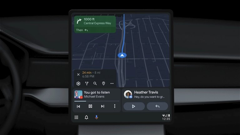 Sorpresa al volante: Descubre el reemplazo de Android auto para móviles 3 Motor16 interfaz de android auto en un coche Motor16