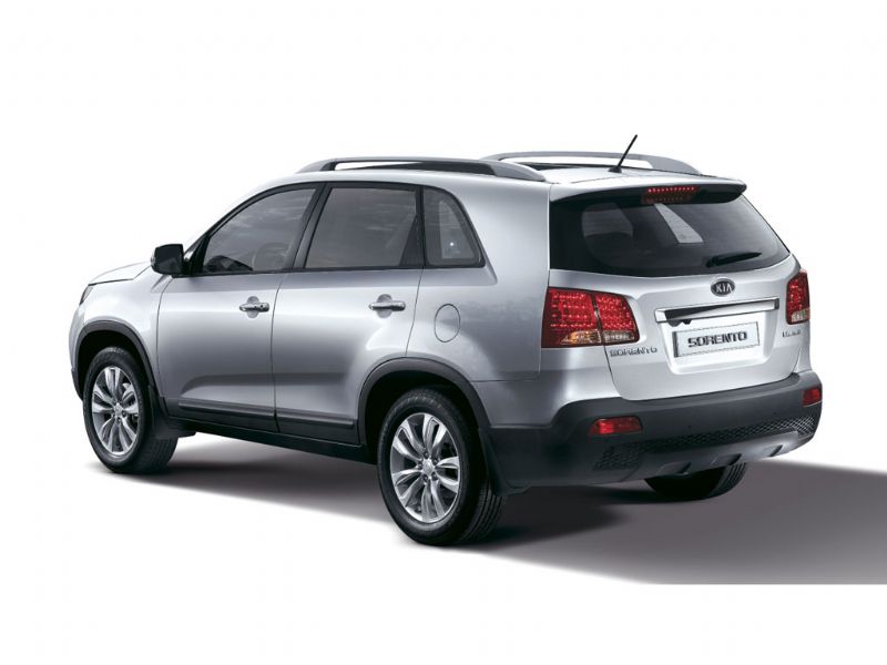 2010 Kia Sorento Garantía EE.UU. Imagen trasera.