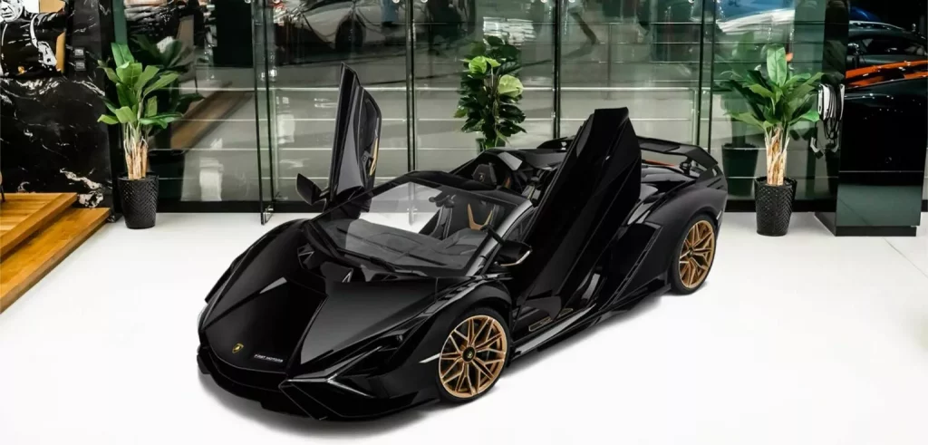 2021 Lamborghini Sian Roadster F1rst Motors. Imagen delantera.