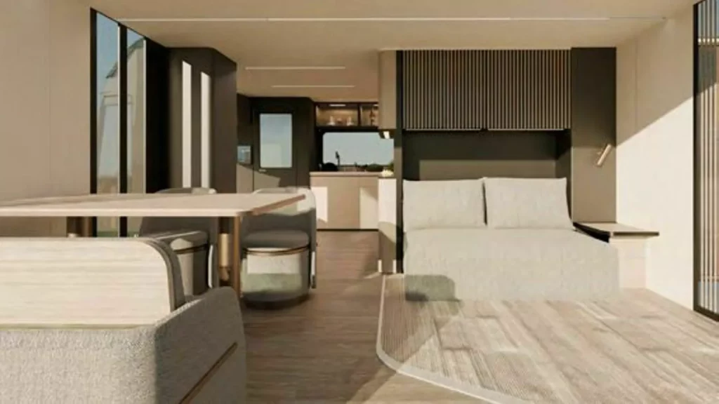Pininfarina quiere ofrecerte la caravana más exclusiva del mundo 1 Motor16 2024 Pininfarina AC Future eTH. Imagen interior.