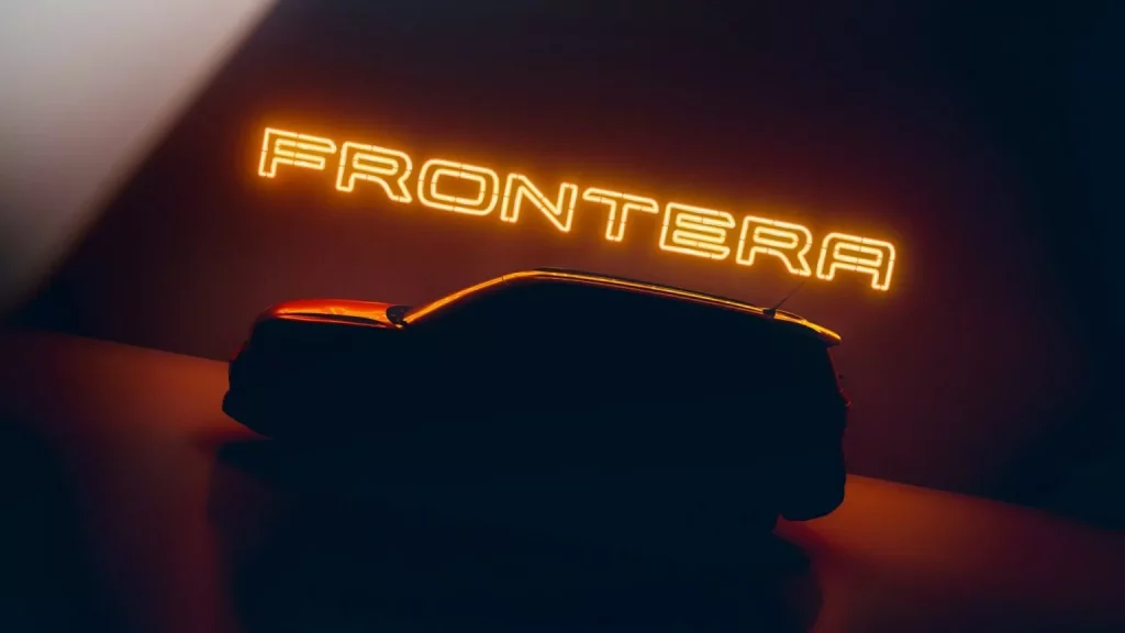 Regresa el Opel Frontera. Pero no como lo estabas imaginando 2 Motor16 2024 Opel Frontera Teaser. Imagen silueta.