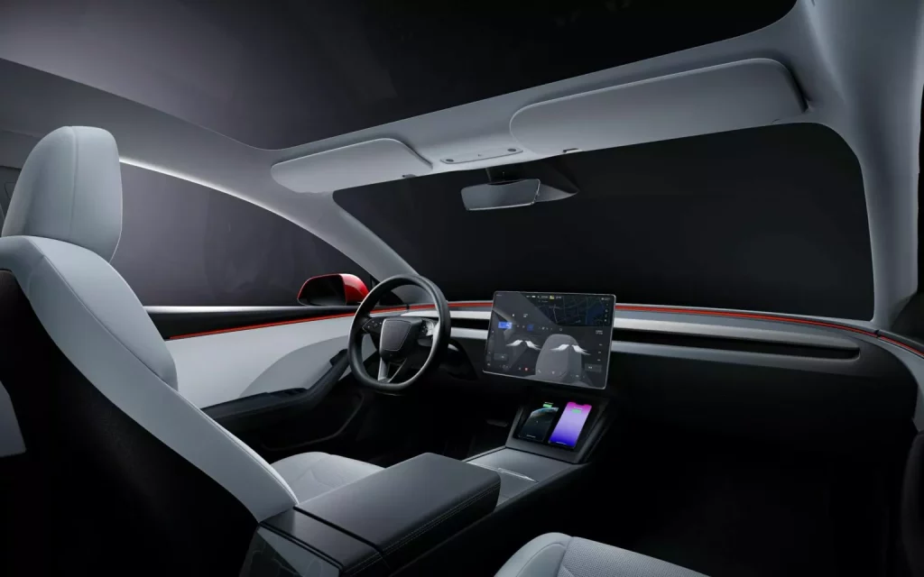 2024 Tesla Model 3. Imagen interior.