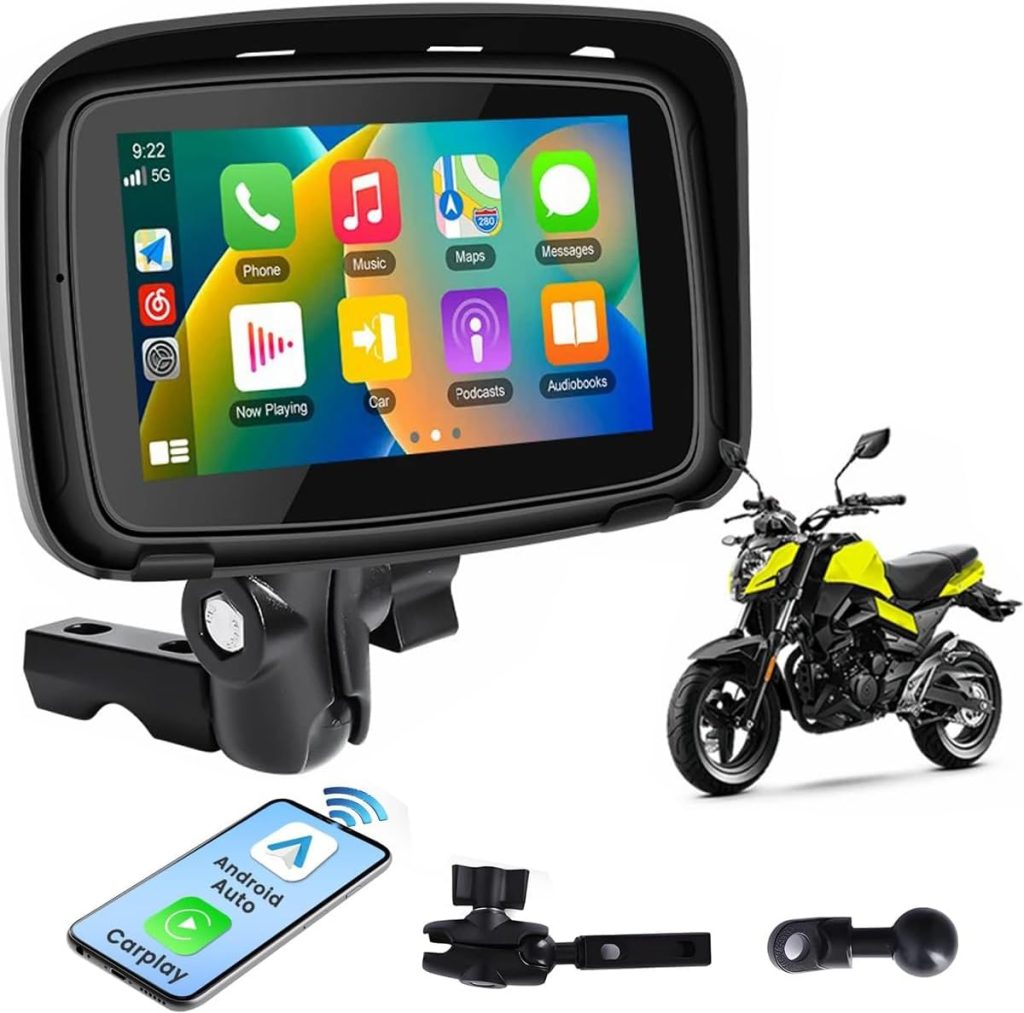 Amazon te ofrece los mejores dispositivos para tener Apple CarPlay y Android Auto en tu moto o scooter 130 Motor16 hikity