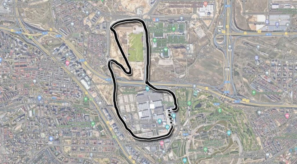 GP de Madrid de Fórmula 1. Posible trazado