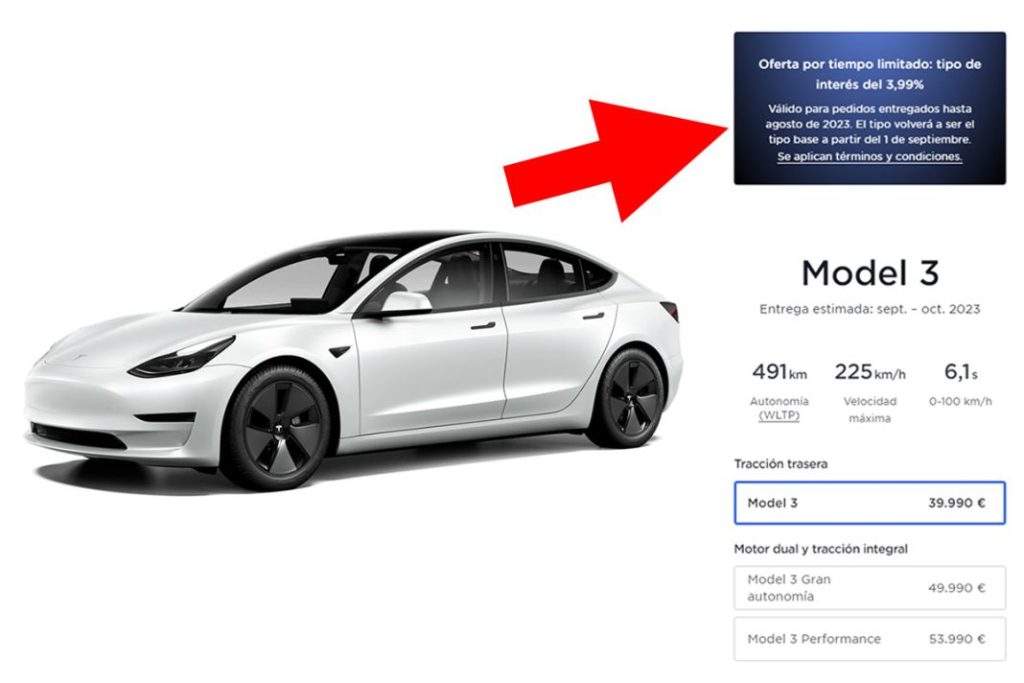 Tesla finanaciacion coches Espana Motor16