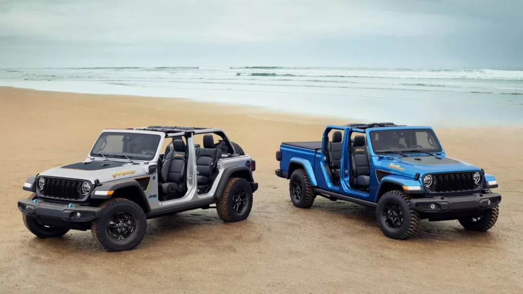 El Jeep Wrangler y el Jeep Gladiator se empiezan a preparar para la playa 3 Motor16 2024 Jeep Wrangler y Gladiator Jeep Beach. Imagen portada.