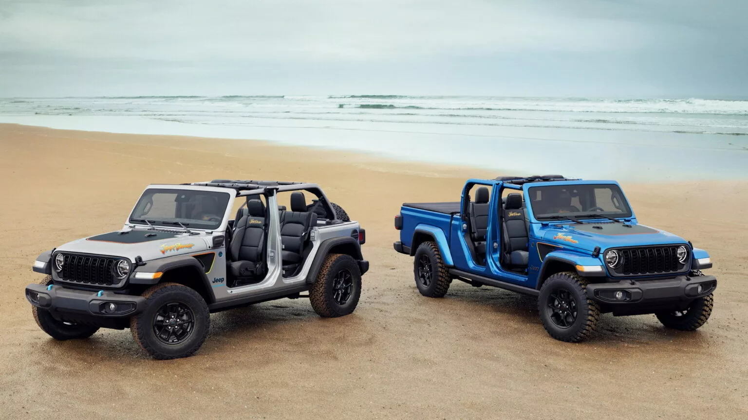 El Jeep Wrangler y el Jeep Gladiator se empiezan a prepara para la playa
