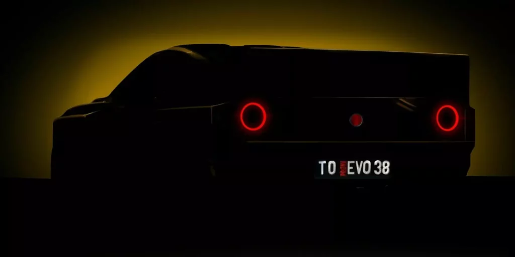 2024 Kimera EVO38 Integrale. Teaser. Imagen trasera.