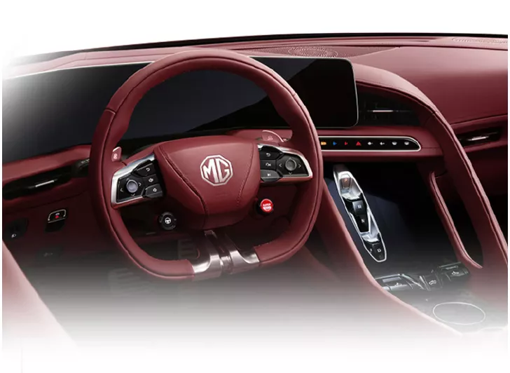 2024 MG Cyberster Red Top Edition. Imagen interior.