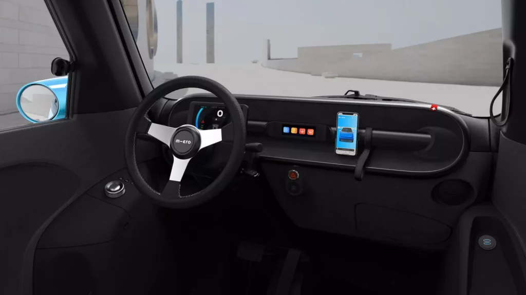 Microlino Lite: La versión 'sin carnet' ya está aquí 3 Motor16 2024 Microlino Lite. Imagen interior.