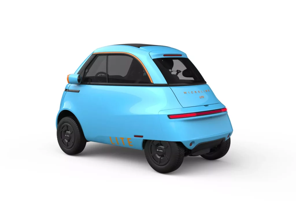 Microlino Lite: La versión 'sin carnet' ya está aquí 2 Motor16 2024 Microlino Lite. Imagen trasera.