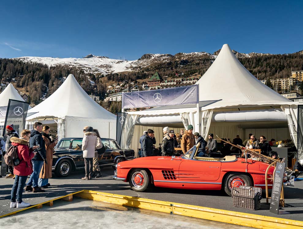 Pasarela de Mercedes Clásicos en el lago helado de St. Moritz 8 Motor16 24c0040 005 Motor16