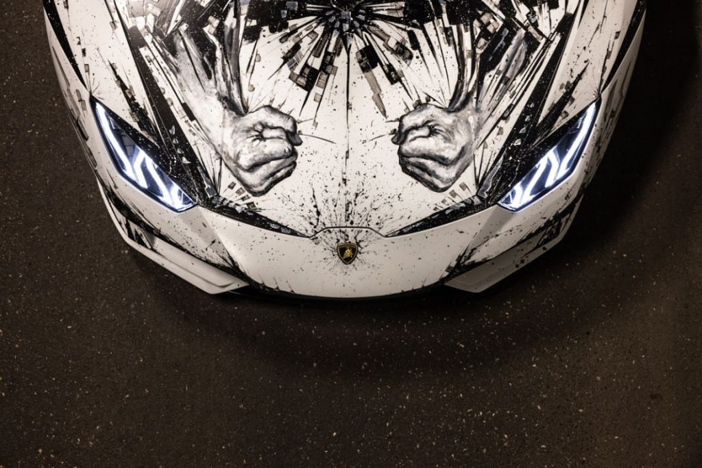 Los modelos más exclusivos de Lamborghini y Ducati se han pintado con los dedos 2 Motor16 Lamborghini Huracan EVO Speciale Paolo Troilo Minotauro2 Motor16