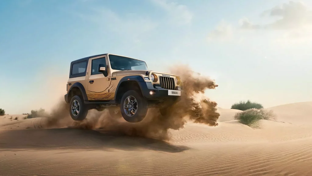 Se llama Mahindra Thar Earth Edition y es algo más que una imitación india del Jeep Wrangler 4 Motor16 Mahindra Thar Earth Edition jeep wrangler 3 Motor16