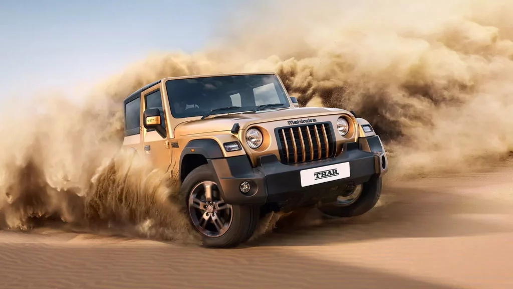 Se llama Mahindra Thar Earth Edition y es algo más que una imitación india del Jeep Wrangler 6 Motor16 Mahindra Thar Earth Edition jeep wrangler 4 Motor16