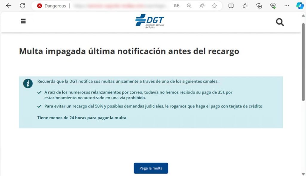 SMS fraude DGT Incibe febrero 2024 4 Motor16