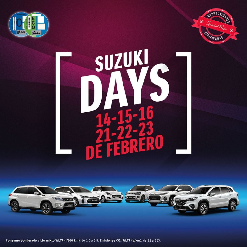 Nueva campaña de descuento de la marca Suzuki este mes de febrero.