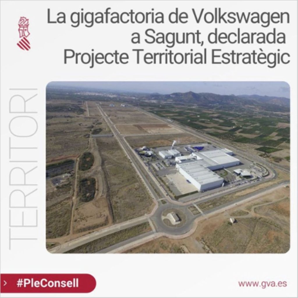 Arranca Sagunto: PowerCo iniciará en breve la obra de la estructura principal de la Gigafactoría de VW 4 Motor16 celdas baterias vehiculos electricos gigafactoria proyecto territorial estrategico proyectos fotovoltaicos Motor16