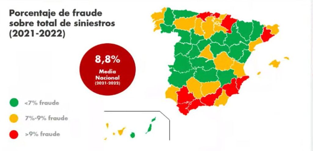 fraude al seguro de coches por provincias linea directa 2024 Motor16