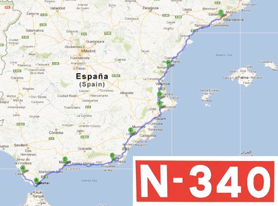 Esta es la carretera más larga de España. Y puede que pase por la puerta de tu casa 88 Motor16 mapa Motor16