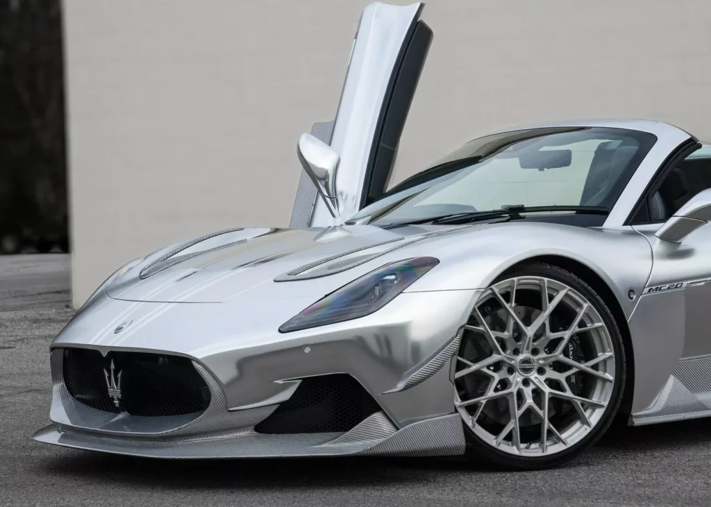 2024 7Design Maserati MC20 Aria Silver Surfer 5 Motor16