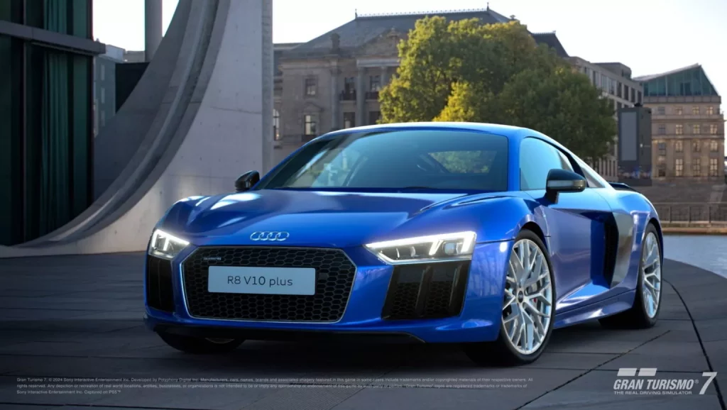 2024 Gran Turismo 7. Actualización marzo. Imagen Audi R8.