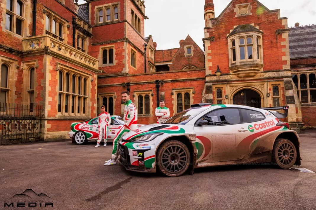 2024 Toyota GR Yaris Rally2 Melvyn Evans. Celica Castrol. Imagen portada.