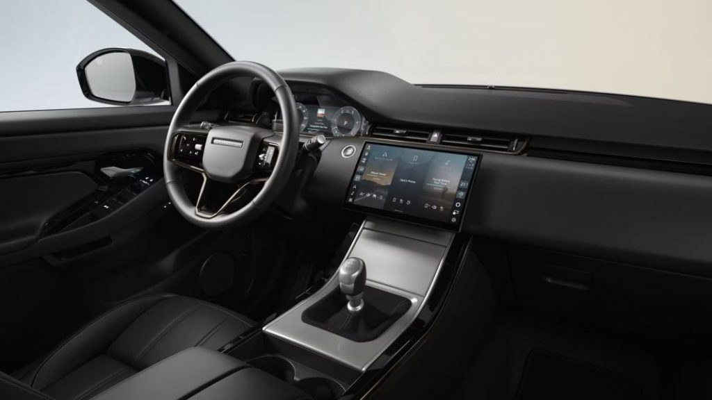 2024 Range Rover Evoque. Imagen interior.