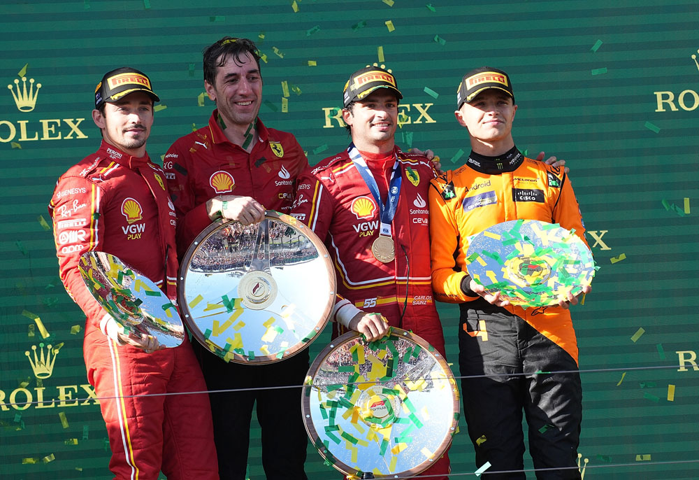 Carlos Sainz logra una victoria para los libros de historia de la F-1 1 Motor16 EuropaPress 5846375 24 march 2024 australia melbourne second placed monacan formula driver Motor16