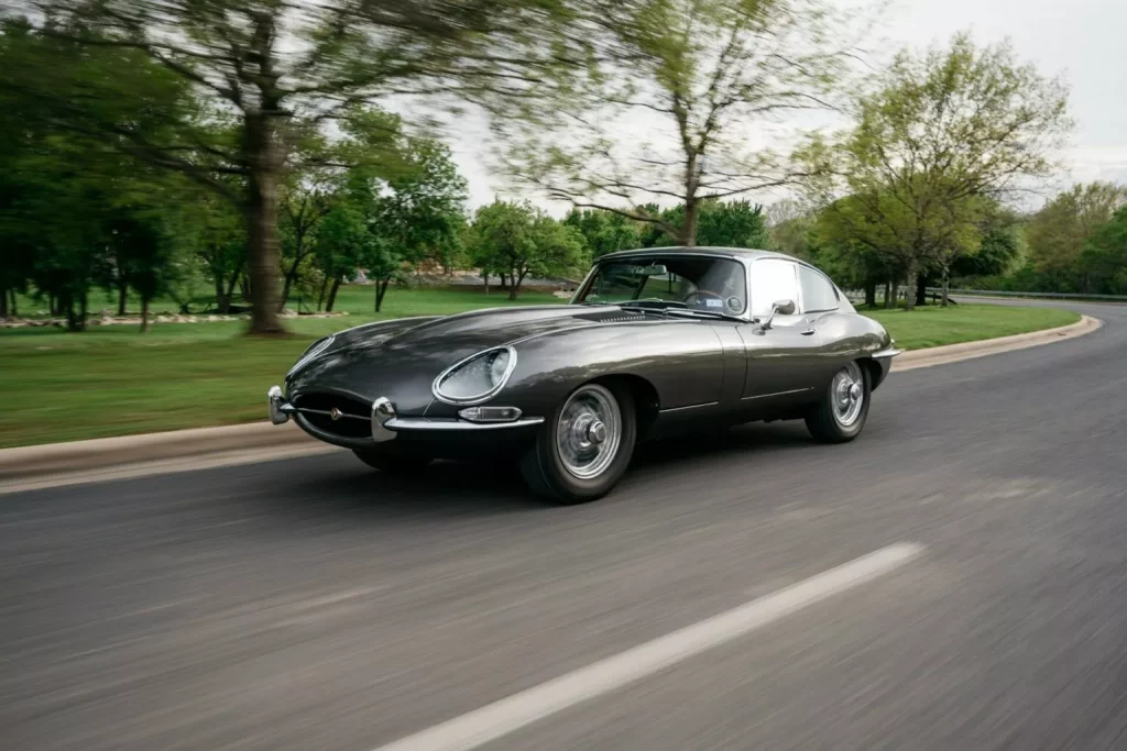 1964 Jaguar E-Type EV. Moment. Imagen movimiento.