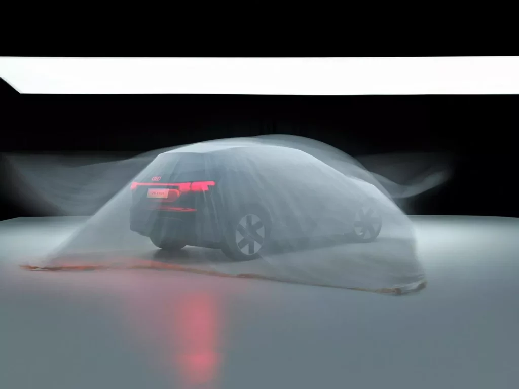 2024 Audi Q6L e-tron. Teaser. Imagen estudio.